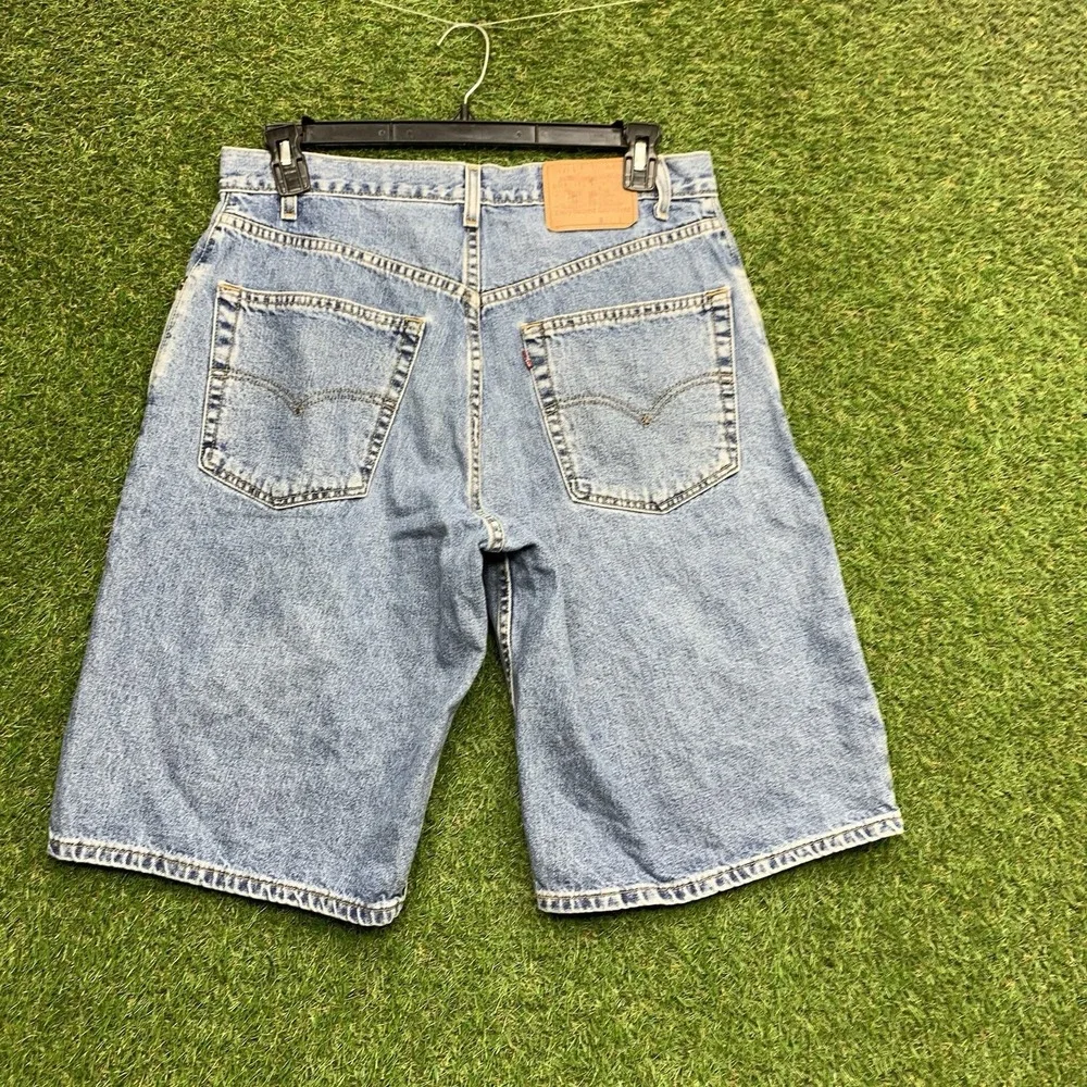 Vintage Levis 550 Jean Shorts Mens 34 Medium Wash Jorts Baggy Skater y2k 90s